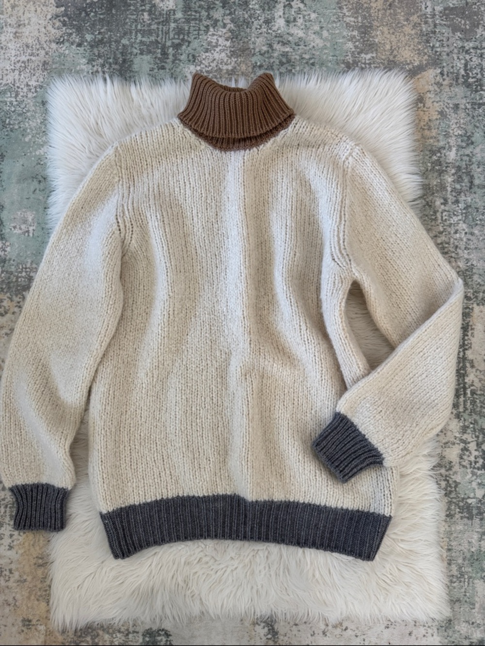 Eleventy Platinum Alpaca/Cashmere/Silk Luxury Turtleneck Sweatert
